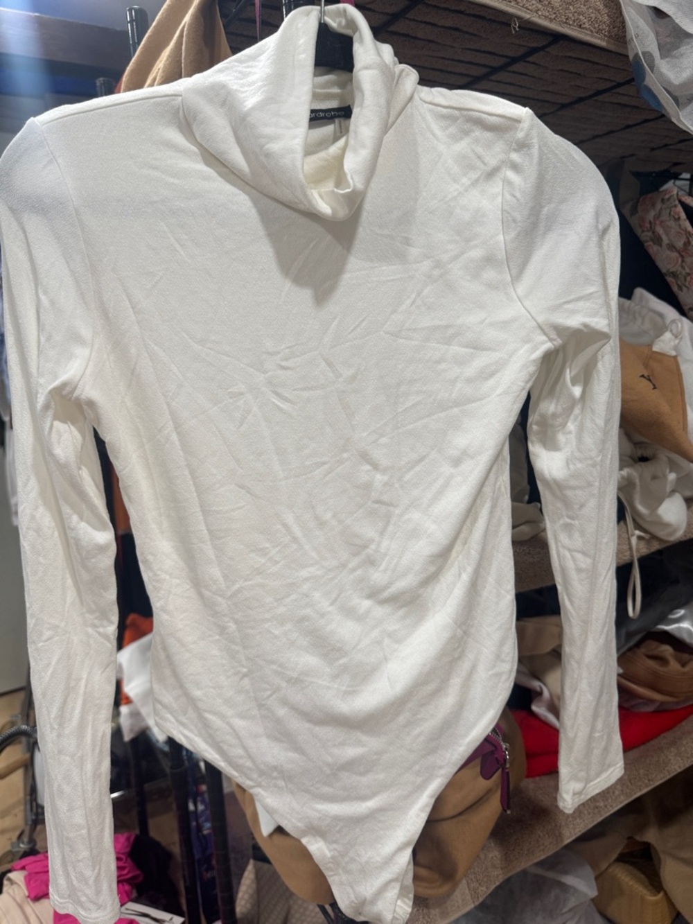 naked wardrobe White Long-Sleeve Turtleneck Bodysuit - NEW WITHOUT TAGS  (NWOT)